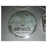 John Jensen spearing decoy buttons National Fish Decoy Association.