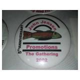 John Jensen spearing decoy buttons National Fish Decoy Association.