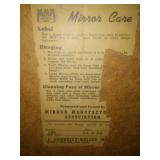 Vintage heavy duty mirror. 1944