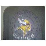 Vikings XL New pre-washed Look. Gridiron classic. Sewing in purple sleeve.