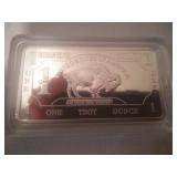 NDSU Bison one troy ounce .999 pure German fine silver. Bullion.
