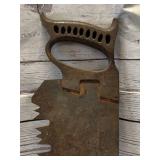 Antique Ice Saw with Cast Iron Handle 31 1/2" Long