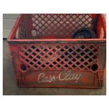 Lot of 3 Casters plue Original Cass Clay Milk Crate