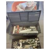Tote & Tool Box Full of Plumbing Items
