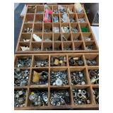 Large Lot of Nuts, Screws, and Fasteners