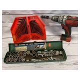Socket Set, Hex Keys, Milwaukee Drill