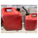 Lot of 2 Gas Cans (2 & 5 Gallon)