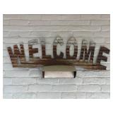 Metal Rustic Welcom sign