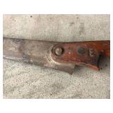 Simmons saw company fish tail handle key hole saw Walnut handle 1901-1926