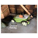 Electric Lawnmower with Weed wacker attachment