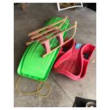 Lot of 3 sleds