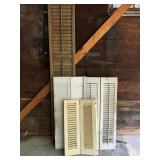 Lot of roughly 13 Assorted Shutters