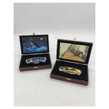 Set of 2 Beautiful native american  Decorative Pocket Knives