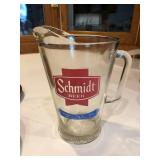 SCHMIDTS GLASS Beer Pitcher