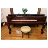 Early 1900s Antique American Piano  CO. Square Grand Piano