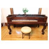 Early 1900s Antique American Piano  CO. Square Grand Piano