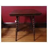 Very antique Hand carved Scroll Side Table