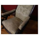 Hand Carved Antique Rocking Arm Chair