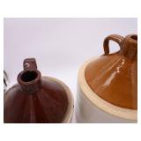 Authentic Red Wing Stoneware Pitcher along with two Stoneware North Star Jugs.