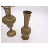 Lot of brass vases