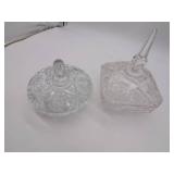 Etched Crystal Candy Dishes