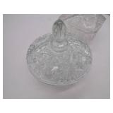 Etched Crystal Candy Dishes