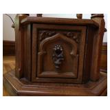 Vintage Floral Pattern LoveSeat & Recliner with Mid Century Octagon Side table