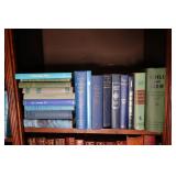 Assortment of Blue & Green Books