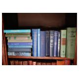 Assortment of Blue & Green Books