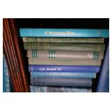 Assortment of Blue & Green Books