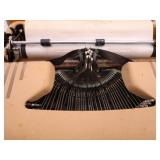 Vintage Smith Corona "Silent Super 5T" Typewriter Sand with Case and Brochure