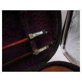 Vintage Violin Made in Germany with 2 Mother of Pearl Bows