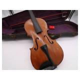 Vintage Violin Made in Germany with 2 Mother of Pearl Bows