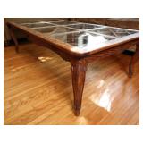 Solid Wood Coffee Table with Scroll leg detailing