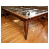 Solid Wood Coffee Table with Scroll leg detailing