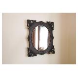 1880s Wood Carved Mirror
