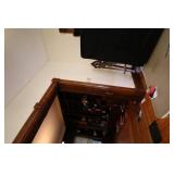 1940s Vintage Antique Duncan Phyfe Cherry Rose Back Side Chair