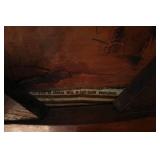 1940s Vintage Antique Duncan Phyfe Cherry Rose Back Side Chair