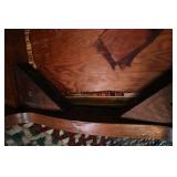 1940s Vintage Antique Duncan Phyfe Cherry Rose Back Side Chair