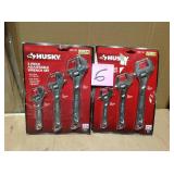 Husky Double-Speed Adjustable Wrench Set (3-Piece)  in good condition