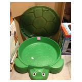 Little Tikes Turtle Sandbox - Green  in good condition