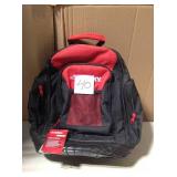 Husky 18 in. Rubber Bottom Tool Backpack in Red  in good condition