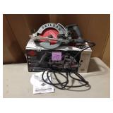 15 Amp Corded Electric 7-1/4 in. Aluminum Worm Drive Circular Saw with 24-Tooth Carbide Tipped Diablo Blade  in good condition