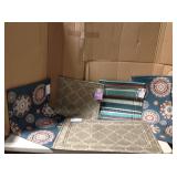 MIX LOT OF Quatrefoil Midnight 18 in x 30 in Door Mat by TrafficMASTER  in good condition