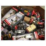 Gaylord Full of Door Hardware , assorted styles and conditions, some in like new condition some missing pcs review pictures! customer returns!