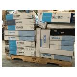 PALLET WITH MOEN FAUCETS FOR PARTS! SEE PICS!