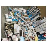 MIXED PALLET WITH ASSORTED MOEN TOWEL/TOILET HOLDERS! CUSTOMER RETURNS SEE PICS!