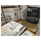 HDX SHELVING AND CABINETS DIFFERENT SIZES! CUSTOMER RETURNS SEE PICS!