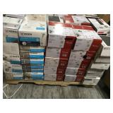 PALLET WITH ASSORTED MOEN/ PFISTER & DELTA COMPLETE FAUCET SETS! CUSTOMER RETURNS SEE PICS!