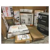 HDX SHELVING AND CABINETS DIFFERENT SIZES! CUSTOMER RETURNS SEE PICS!